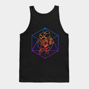 Psychedelic Rave Sacred Geometry Astronaut Tank Top